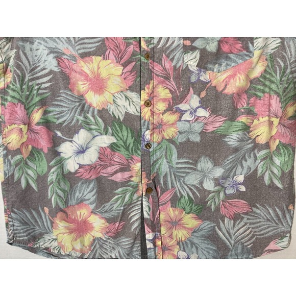 Eighty Eight Platinum Faded Floral Men's Shirt Size Large - Picture 4 of 11